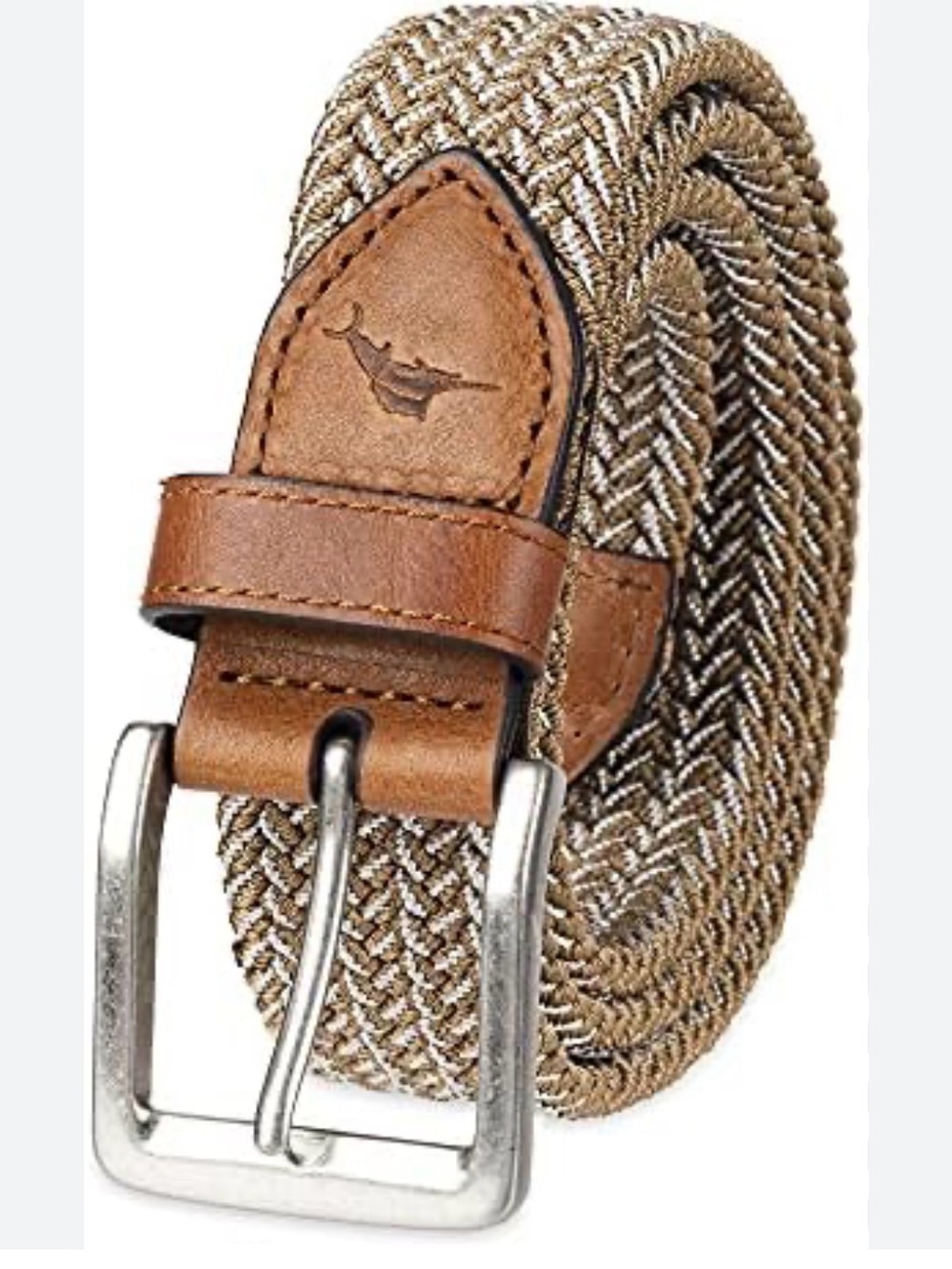 Tommy Bahama Men's Brown Woven Leather Belt Sz L 38-40
